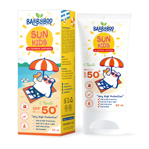 BABBYBOO Sun Kids SPF50+ PA++++ พร้อมกล่องบรรจุภัณฑ์
